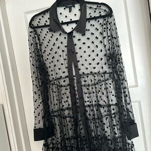 Torrid sheer polkadot duster size 2 (18-20) (2x)